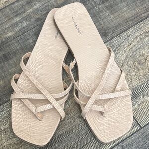 14th & Union Beige Strappy Sandals